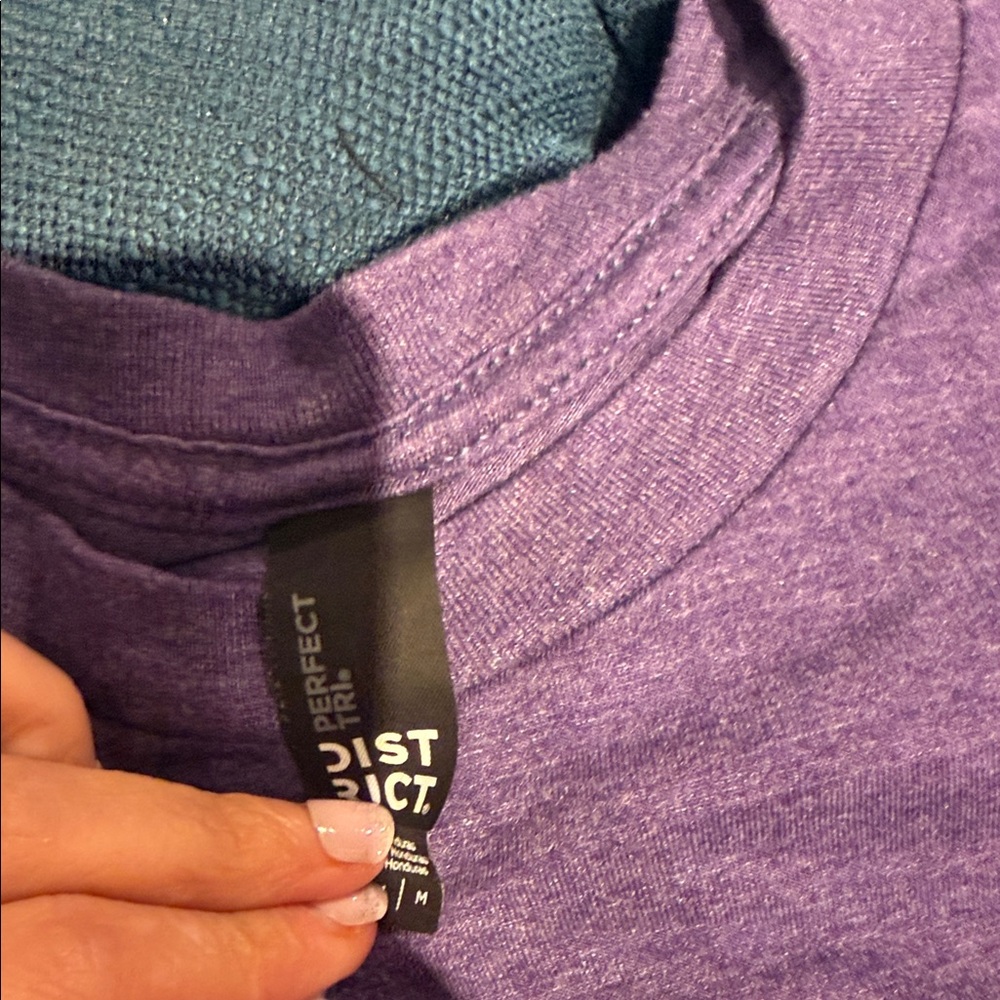 District Purple Tee with Pink Tree Design (BD) - Picture 4 of 5